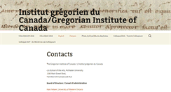 Desktop Screenshot of gregorian.ca
