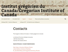 Tablet Screenshot of gregorian.ca